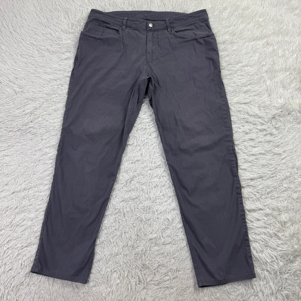Lululemon Pants Mens‎ 32 Blue Garment Dyed ABC Slim Fit Tapered Leg Pockets